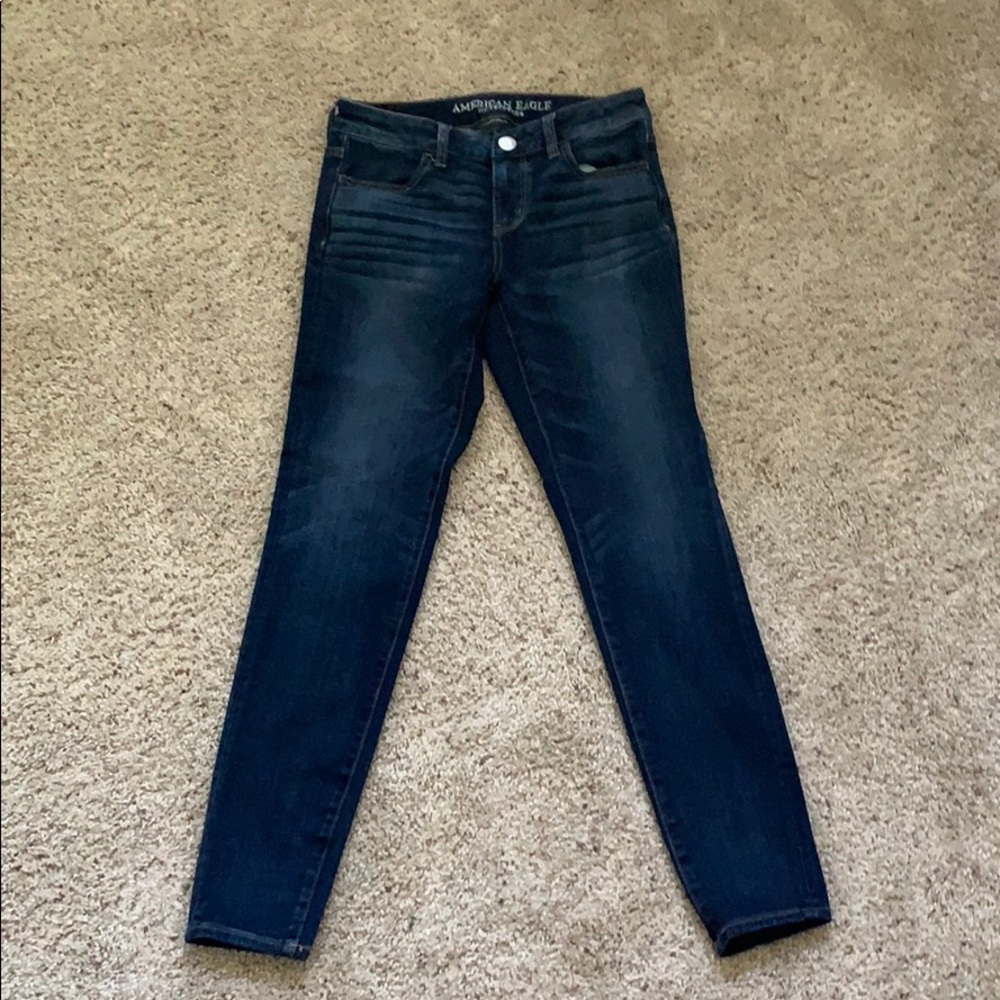 American Eagle Dark Wash Stretch Skinny Jeans